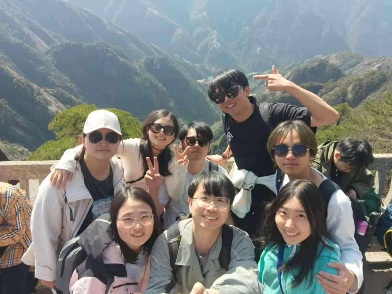黄山合影